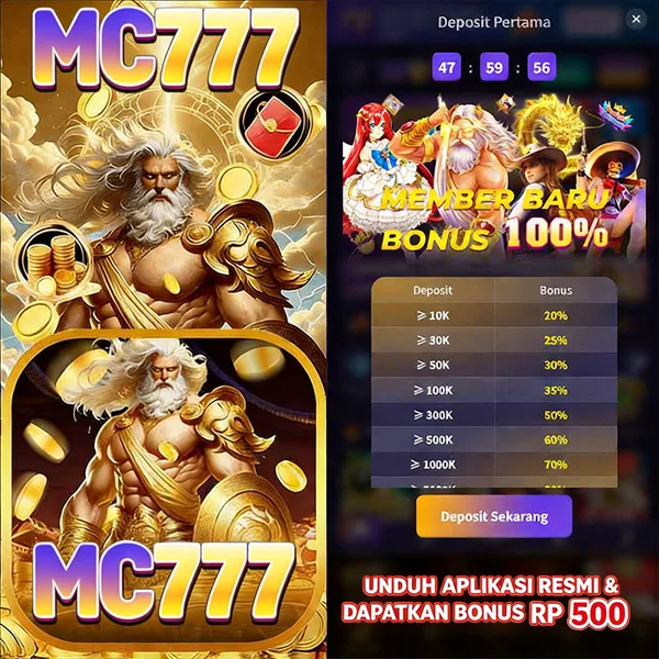MC777 Bonus Member Baru 100%